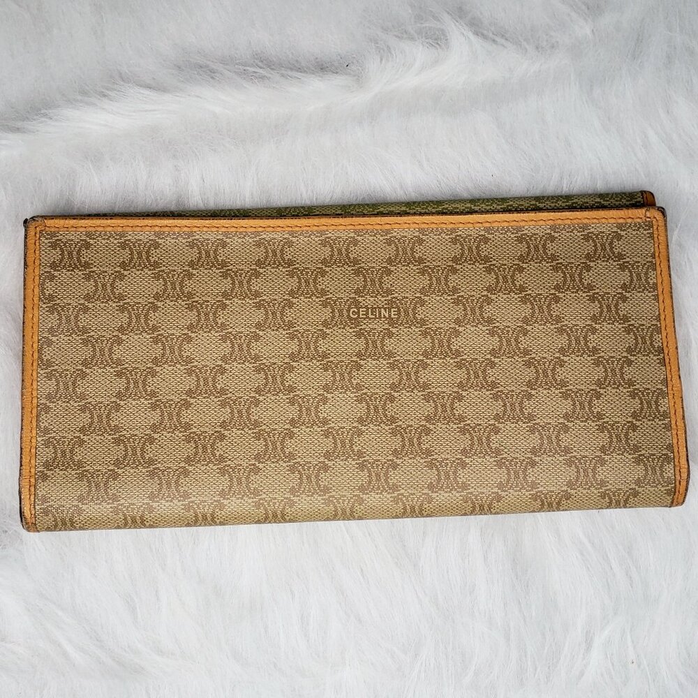 Celine Long Bifold Wallet - Vintage Tan / Honey Colored Macadam